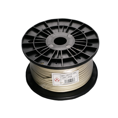 Mod. 1295/8-B. Cable telefónico plano 8 vías. Blanco