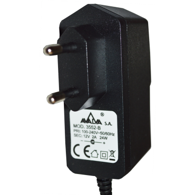 Mod. 3552-BP. Alimentador fijo 12V 2000mA