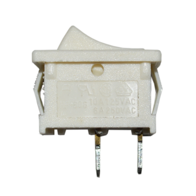 Mod. 990-B. Interruptor unipolar 6A, blanco