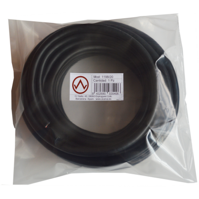 Mod. 1198-20. Rollo cable audio-vídeo estéreo IN/OUT. 20m