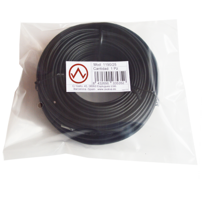 Mod. 1190-25. Rollo cable audio paralelo apantallado. 25m.
