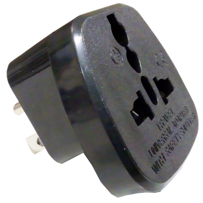 Mod. 318-C. Adaptador de viaje de uso temporal americano
