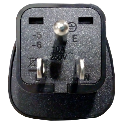 Mod. 318-C. Adaptador de viaje de uso temporal americano