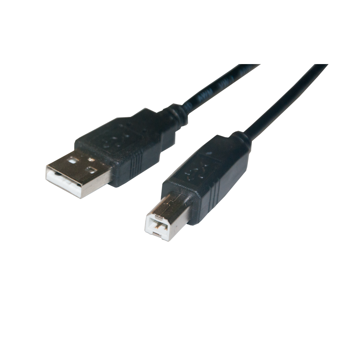 Mod. 1995/0,5. Conexión informática USB macho A a USB macho B. 0,5m.