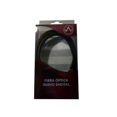 Mod. 6080/4. Conexión audio fibra óptica. 4m.