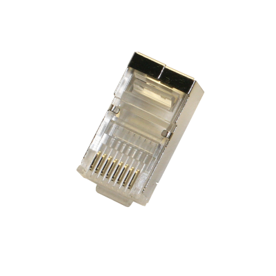 Mod. 1290/8-ES. Conector telefónico modular macho RJ45 (8P8C) blindado Cat6
