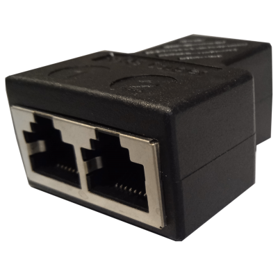 Mod. 1268/A6. Adaptador modular 8P8C triple hembra Cat6 semi-blindada
