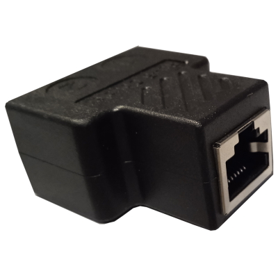 Mod. 1268/A6. Adaptador modular 8P8C triple hembra Cat6 semi-blindada