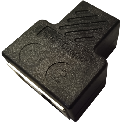 Mod. 1268/A6. Adaptador modular 8P8C triple hembra Cat6 semi-blindada