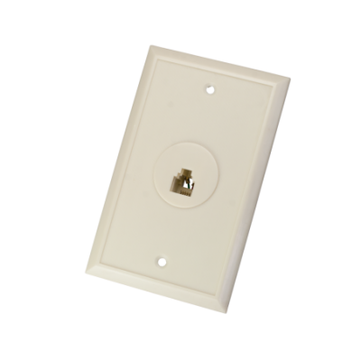 Mod. 1252. Caja telefónica modular rectangular empotrar RJ11 (6P4C)