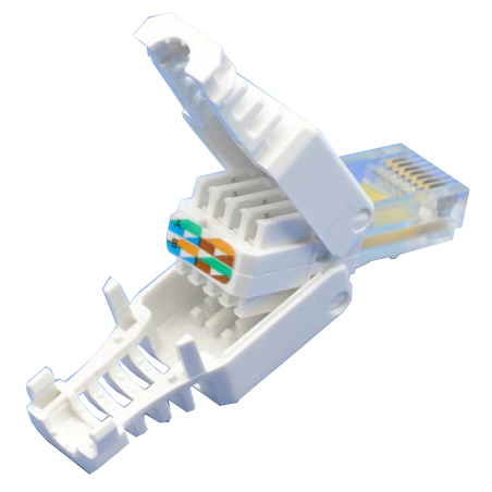 Mod. 1290/8-U. Conector telefónico modular macho RJ45 (8P8C) Cat6 Manual