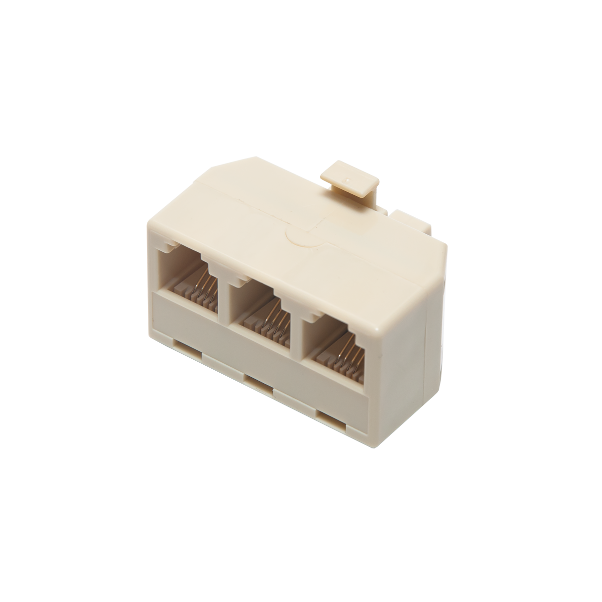Mod. 1267. Adaptador modular macho a 3 hembras RJ11 (6P4C)