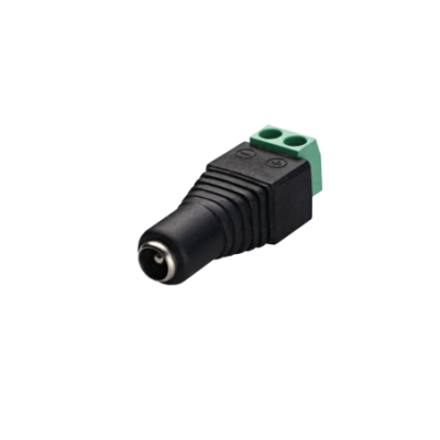 Mod. 3396-H/2. Borne a conector alimentación jack hembra 5.5x2.5mm