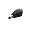 Mod. 3396-M. Borne a conector alimentación jack macho 5.5x2.1mm