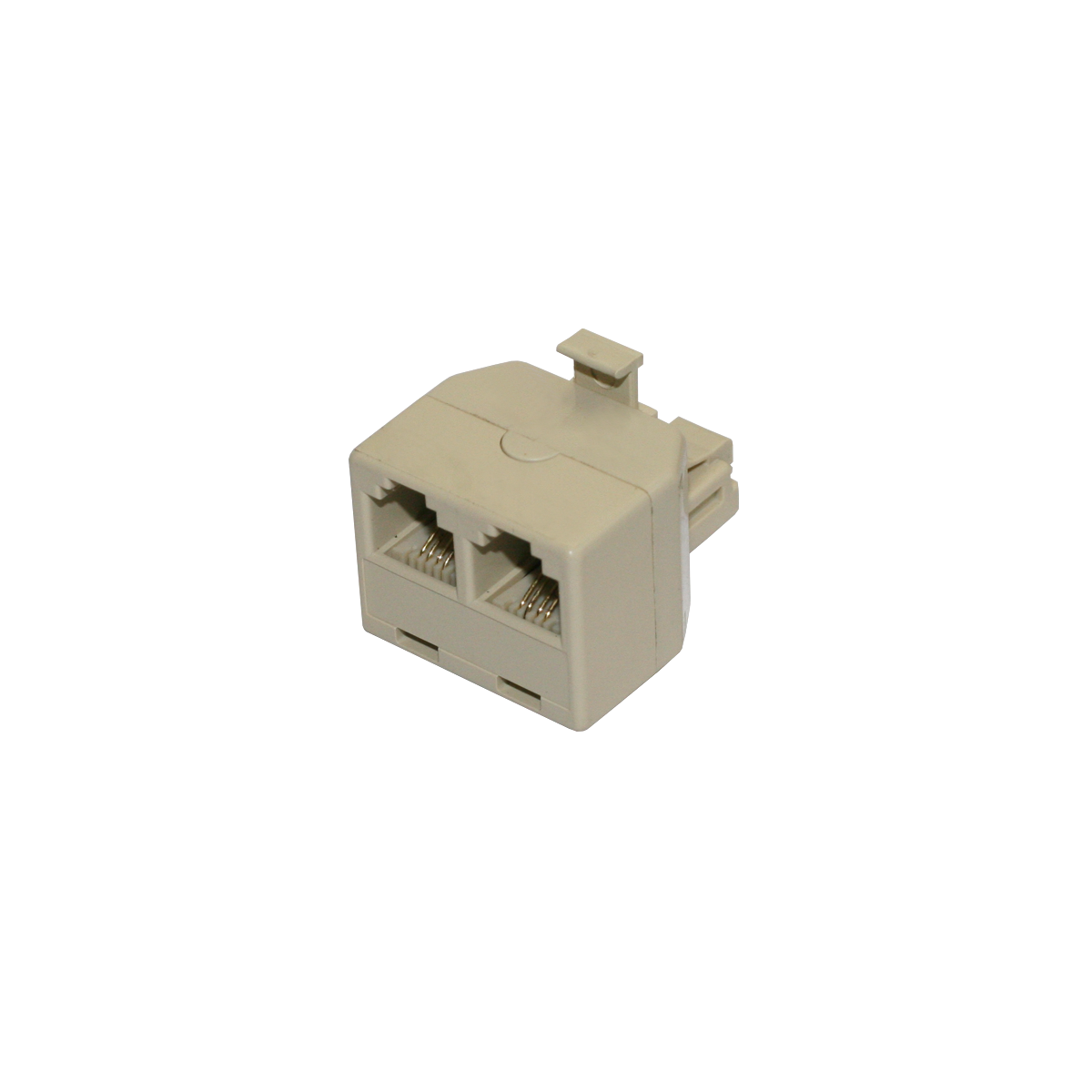 Mod. 1268. Adaptador modular macho a 2 hembras RJ11 (6P4C)