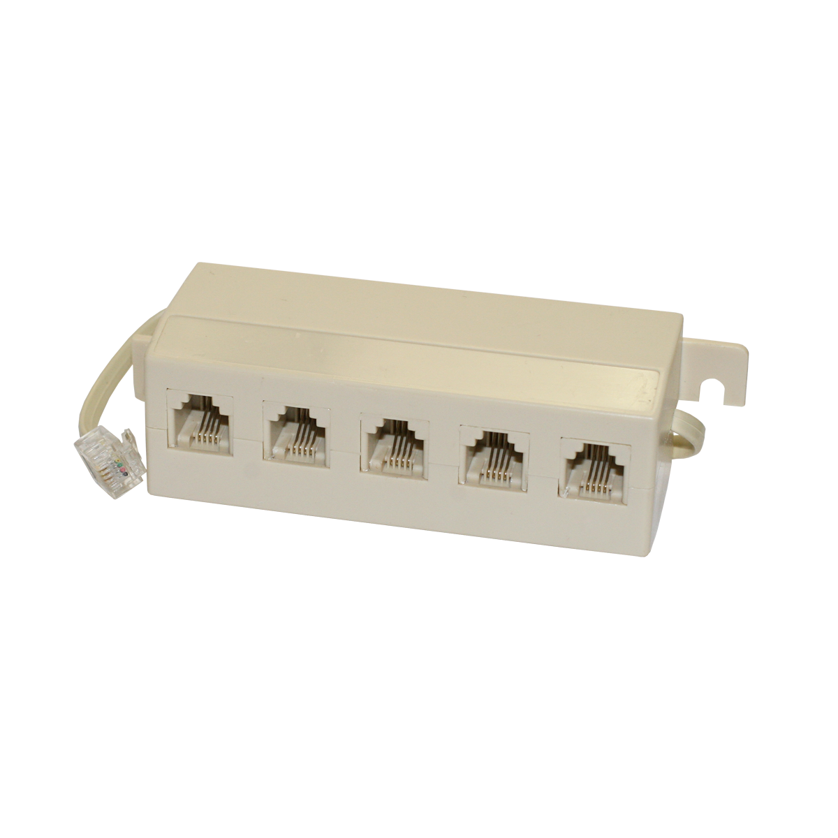 Mod. 1269. Adaptador modular macho a 5 hembras RJ11 (6P4C)