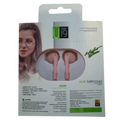 Mod. 3805-RS. Auricular digital estéreo con micrófono, rosa
