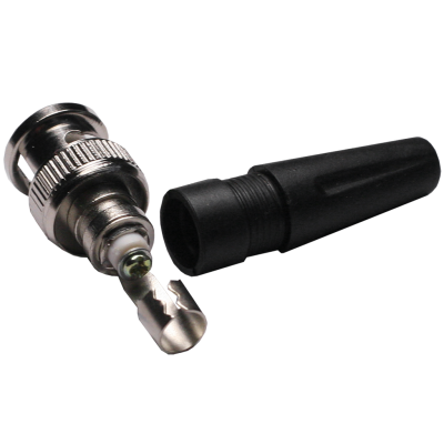 Mod. 1405. Conector BNC macho con brida y tornillo