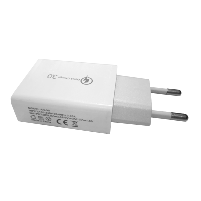 Mod. 3553-B. Cargador USB rápido QC3.0 para red
