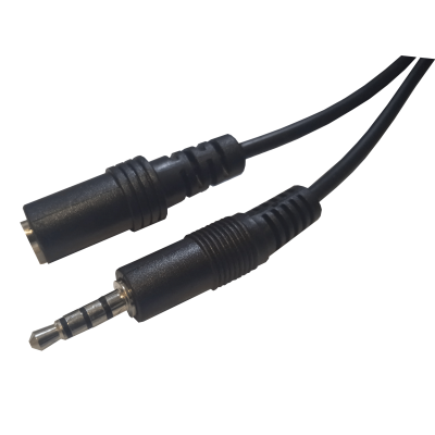 Mod. 1036-B/3. Conexión audio-vídeo jack macho 3.5mm a hembra 3.5mm. 3m.
