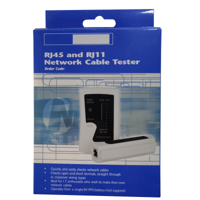 Mod. 1299. Comprobador de cables RJ45/11/12