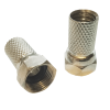 Mod. 1482G-A. Conector F macho para cable 7mm. Rosca ancha