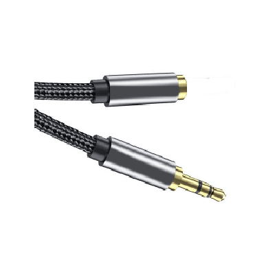 Mod. 1031M/1,5. Conexión audio jack macho 3.5mm a hembra 3.5mm. 1,5m.