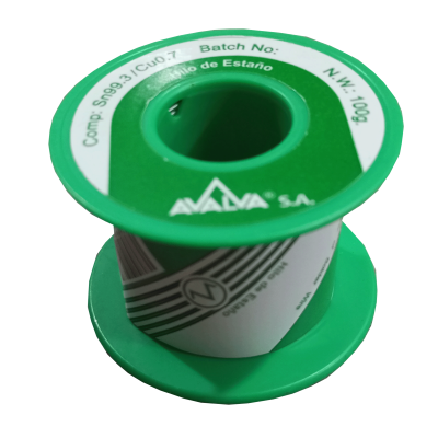 Mod. 3255/-100. Carrete estaño libre de plomo 1mm 100gr