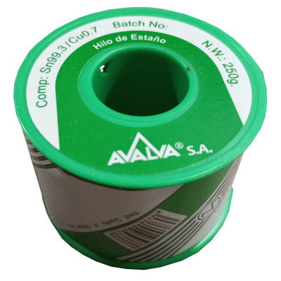 Mod. 3255/-250. Carrete estaño libre de plomo 1mm 250gr