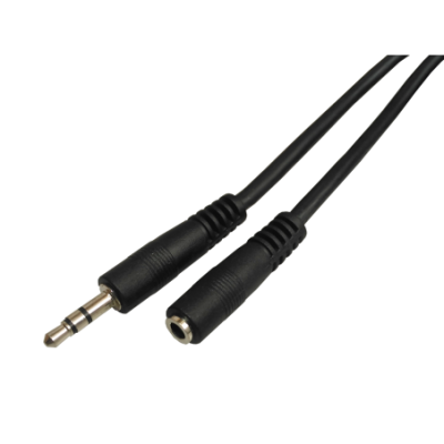 Mod. 1031/10. Conexión audio jack macho 3.5mm a hembra 3.5mm. 10m.