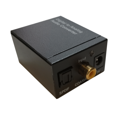 Mod. 6120-A. Convertidor de audio digital a analógico con toma de auriculares