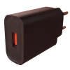 Mod. 3553-BN. Cargador USB rápido QC3.0 para red