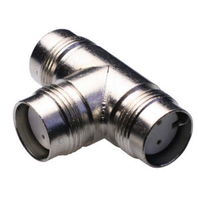 Mod. 1475. Distribuidor twinaxial hembra a 2 twinaxial hembra