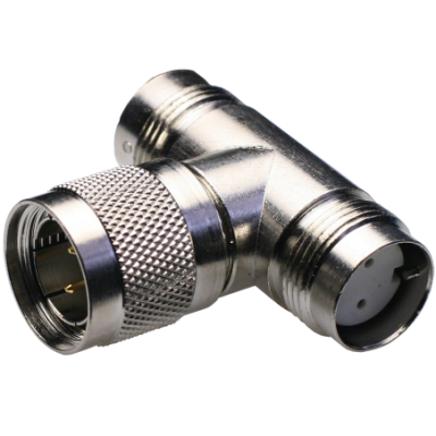 Mod. 1478. Distribuidor twinaxial macho a 2 twinaxial hembra