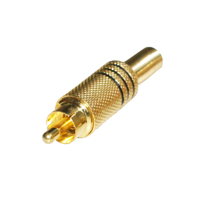 Mod. 113-D. Conector RCA macho metálico