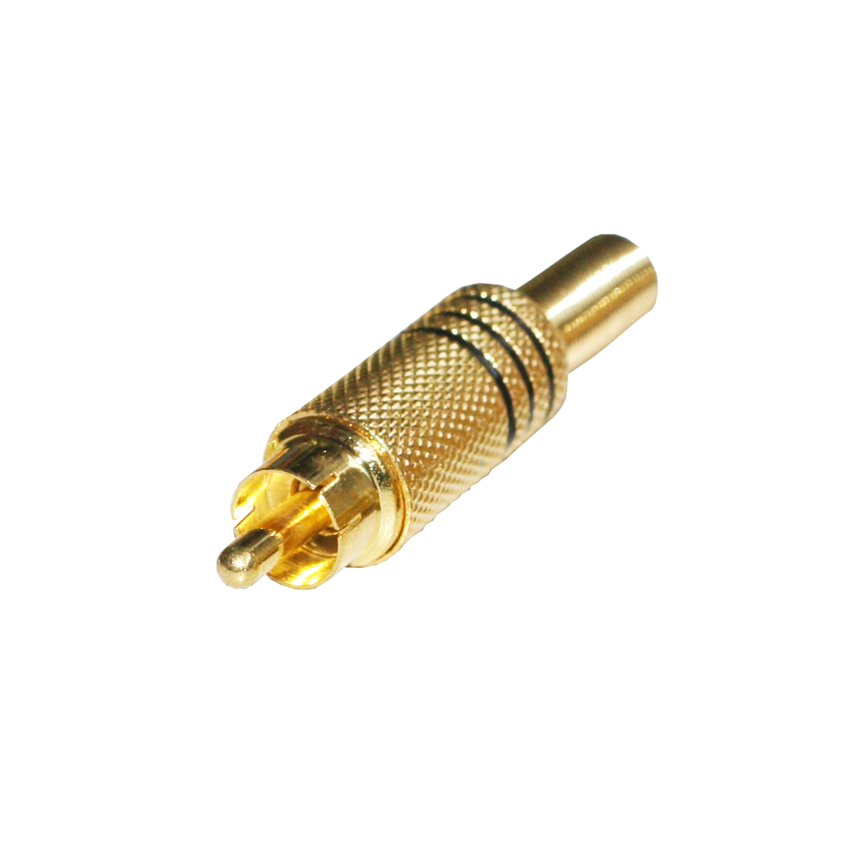 Mod. 113-D. Conector RCA macho metálico