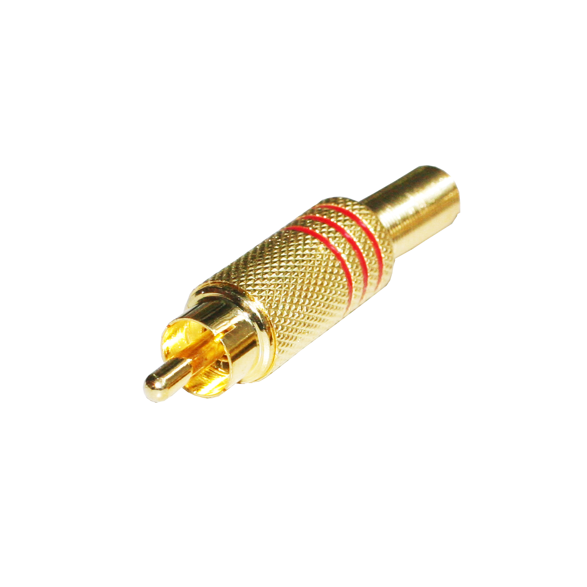 Mod. 113-D-R. Conector RCA macho metálico