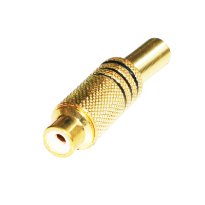 Mod. 113-H. Conector RCA hembra metálico