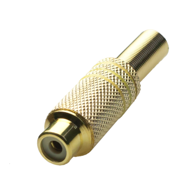Mod. 113-H-A. Conector RCA hembra metálico
