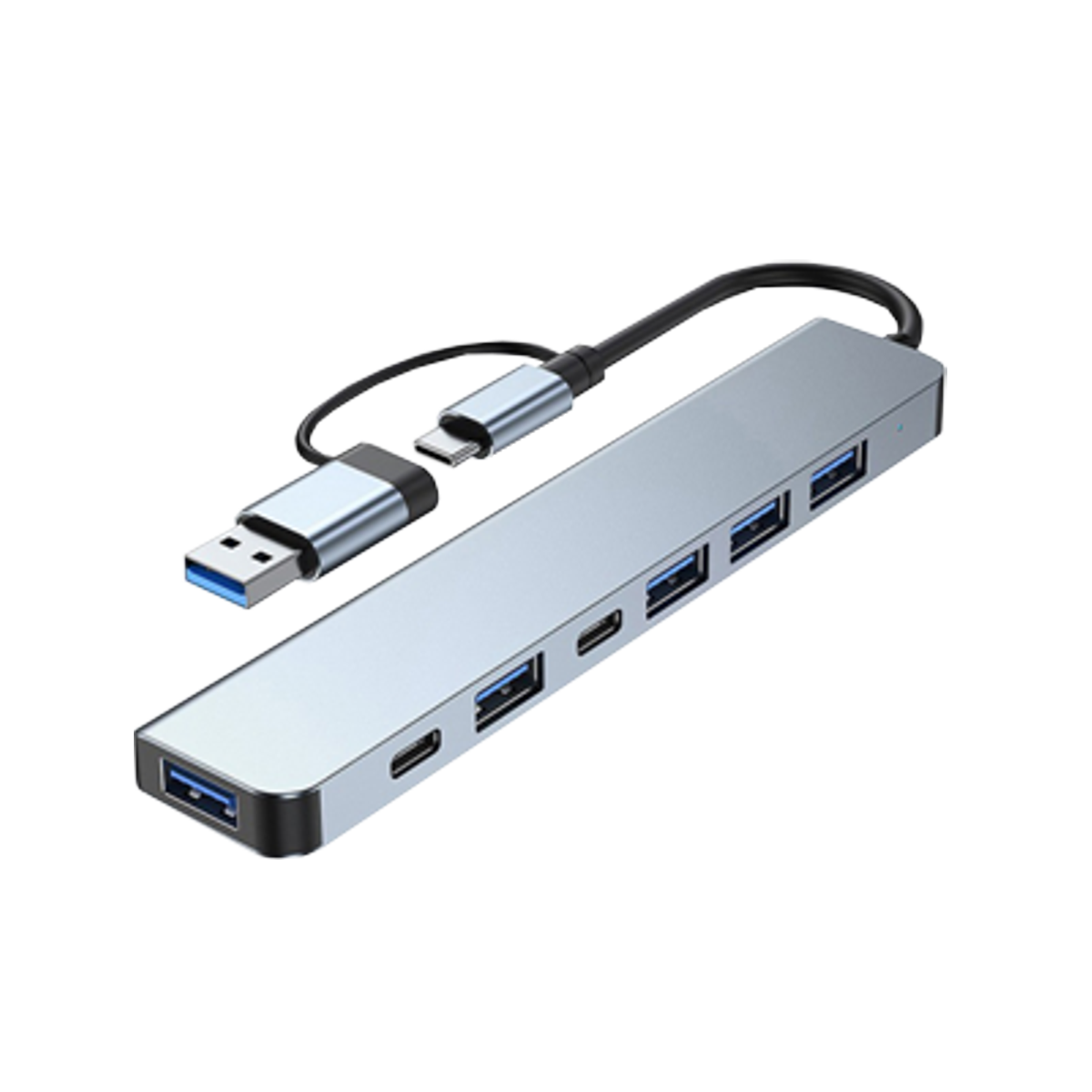Mod. 1993/3. Hub USB/USBC macho a hembras USB/USBC Mod. 1993/3. Hub USB/USBC macho a hembras USB/USBC
