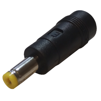Mod. 263/R. Adaptador alimentación hembra a macho 5,5x1,7mm