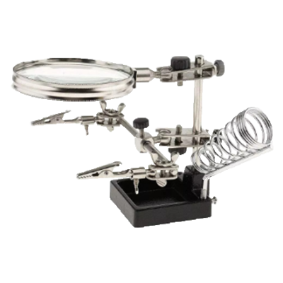 Mod. 3230-A. Soporte soldador con lupa