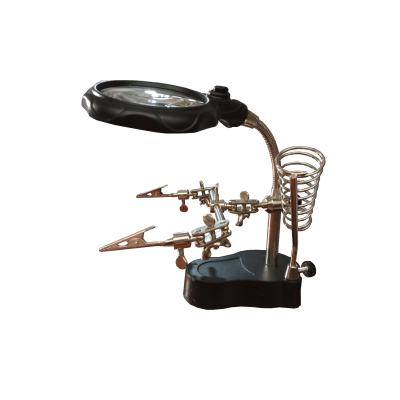 Mod. 3230-B. Soporte soldador con lupa y luz