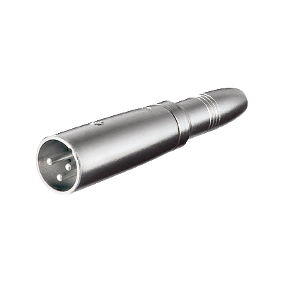 Mod. 1542. Adaptador canon macho 3c a jack hembra 6.3mm