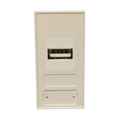 Mod. 1258-D. Módulo 25x50mm con hembra USB A para caja modular/USB/HDMI