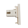 Mod. 1258-D. Módulo 25x50mm con hembra USB A para caja modular/USB/HDMI
