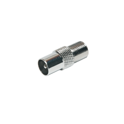 Mod. 1493. Adaptador F hembra a TV macho