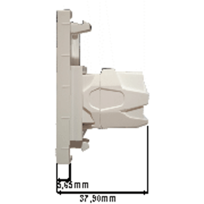 Mod. 1258-E. Módulo 25x50mm con hembra HDMI para caja modular/USB/HDMI
