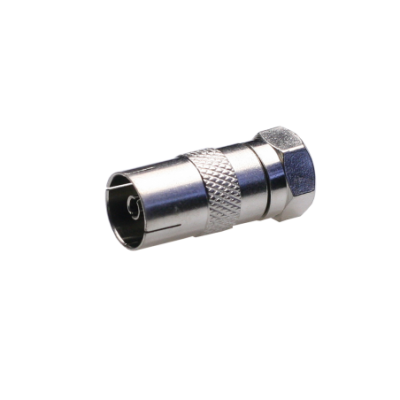 Mod. 1498. Adaptador F macho a TV hembra