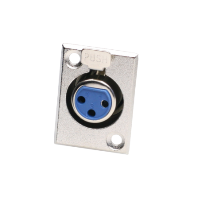 Mod. 1525. Conector canon hembra 3c